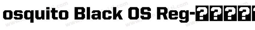 osquito Black OS Reg字体转换
